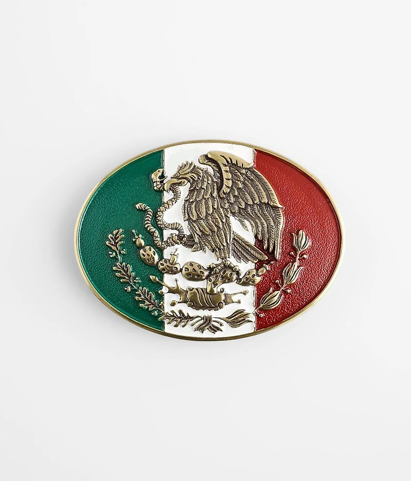 Mexico Flag Belt Buckle