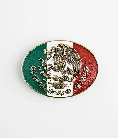 Mexico Flag Belt Buckle