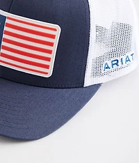 Rubber Flag Patch Trucker Hat