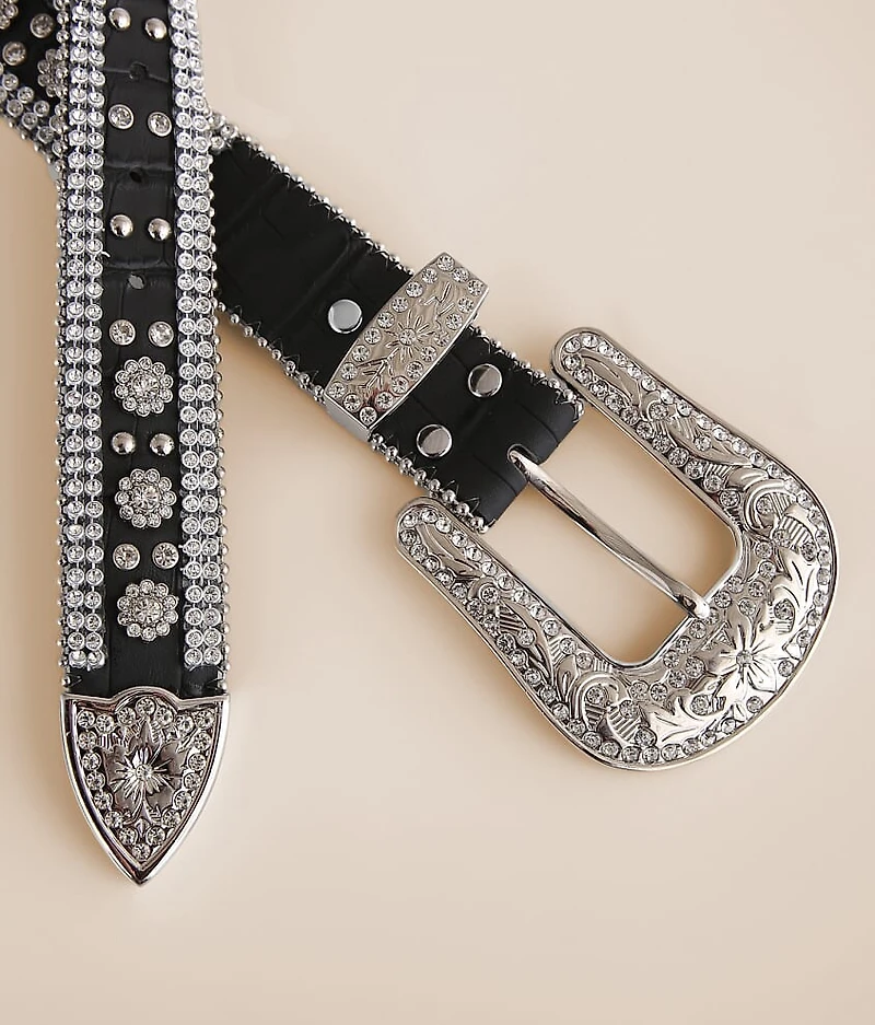 Glitz Leather Belt