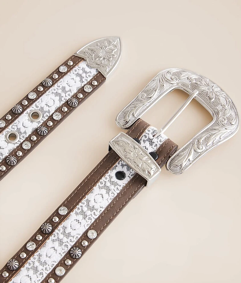Glitz Lace Western Belt