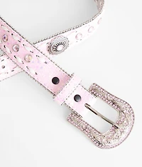 Girls - Glitter Western Leather Belt
