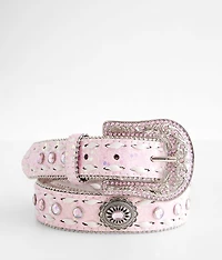 Girls - Glitter Western Leather Belt