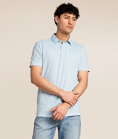 Printed Performance Polo
