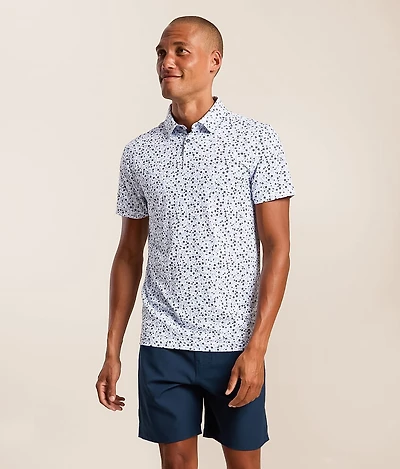 Floral Performance Polo