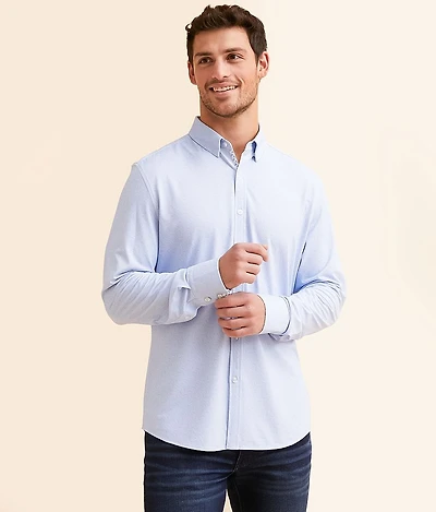 Textured Athletic Performance Stretch Shirt