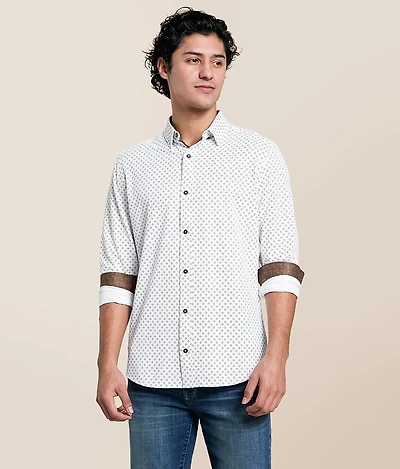 Square Knit Standard Performance Stretch Shirt