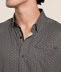 Textured Knit Athletic Performance Stretch Shirt