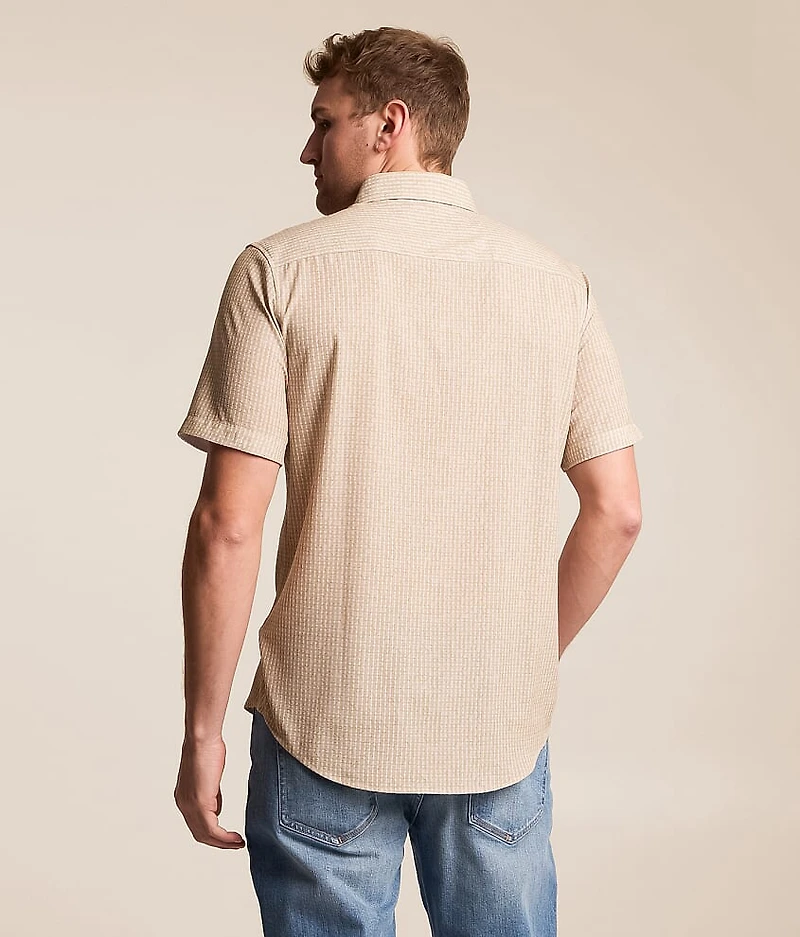 Athletic Striped Performance Stretch Shirt