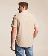 Athletic Striped Performance Stretch Shirt