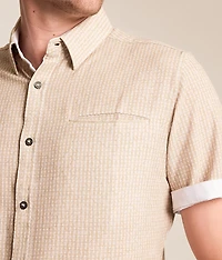 Athletic Striped Performance Stretch Shirt