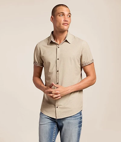 Textured Standard Performance Stretch Shirt