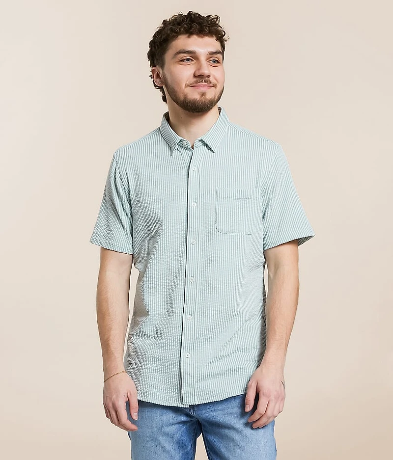 Seersucker Striped Shirt