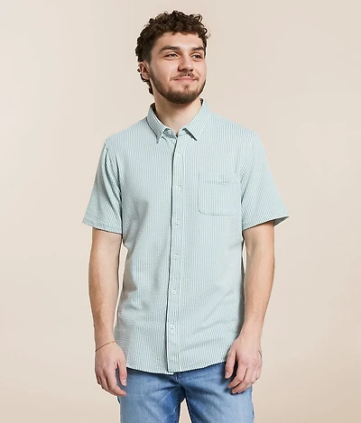Seersucker Striped Shirt