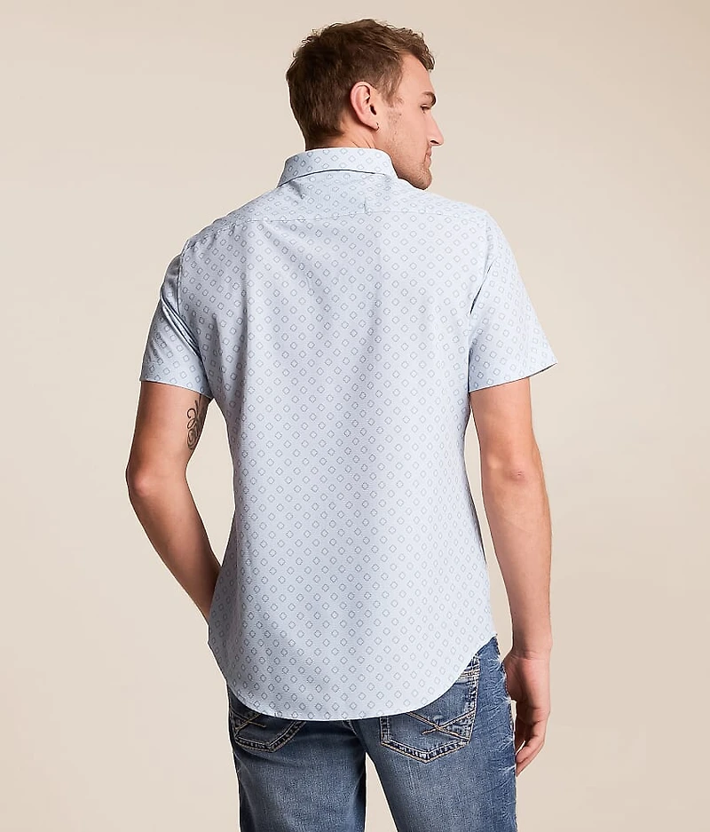 Diamond Seersucker Stretch Shirt