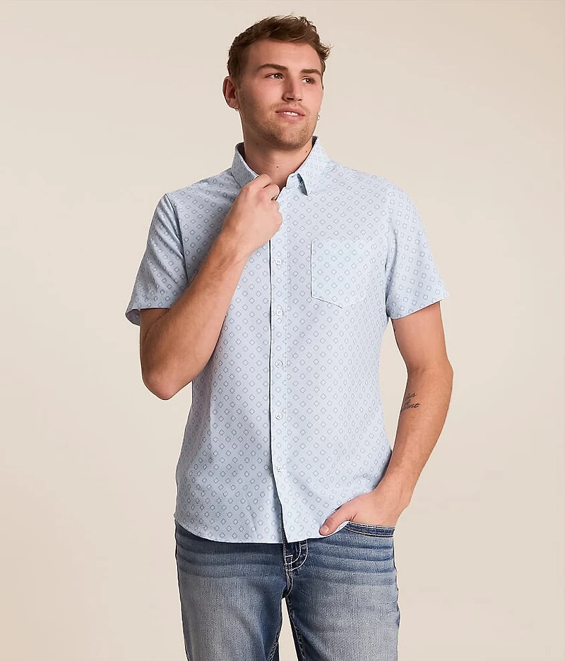 Diamond Seersucker Stretch Shirt