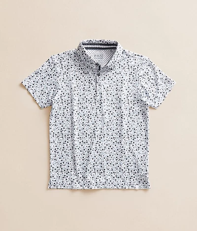 Boys - Floral Performance Polo