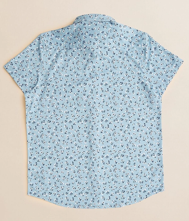 Boys - Floral Performance Stretch Shirt