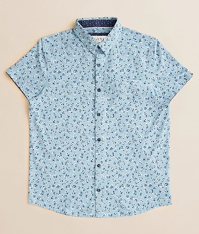 Boys - Floral Performance Stretch Shirt