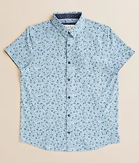 Boys - Floral Performance Stretch Shirt