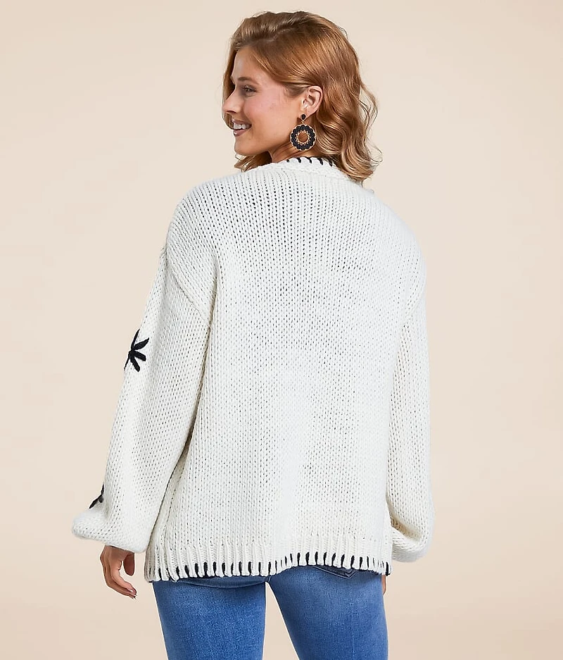 Whipstitch Cardigan Sweater
