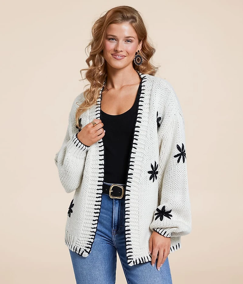 Whipstitch Cardigan Sweater