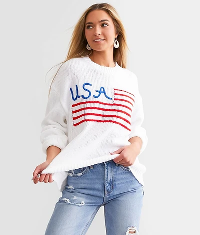 USA Flag Sweater