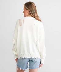Distressed Flag Sweater
