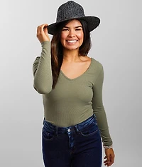 Double V-Neck Top