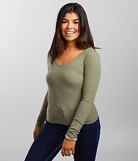 Double V-Neck Top