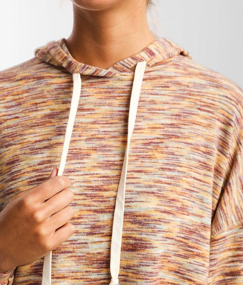 Space Dye Cropped Hoodie
