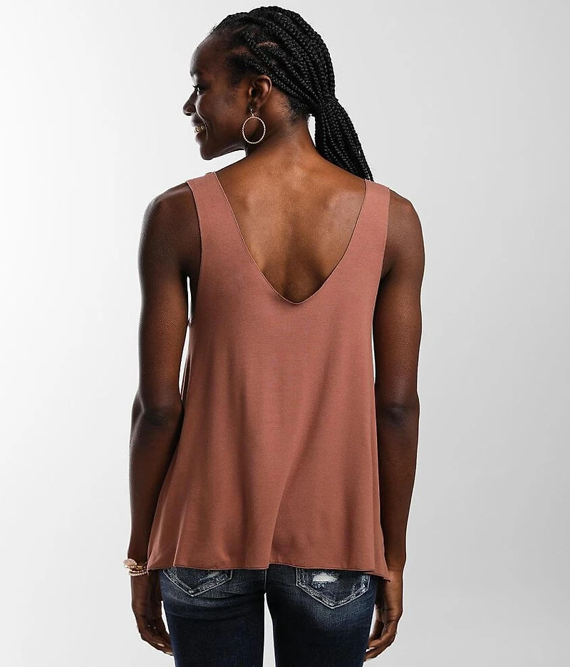 Double V-Neck Tank Top