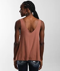 Double V-Neck Tank Top