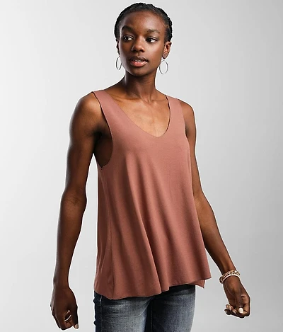 Double V-Neck Tank Top