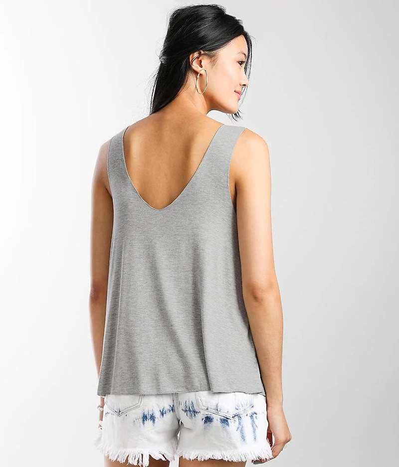Double V-Neck Tank Top