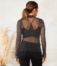 Sheer Sparkle Top