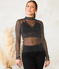 Sheer Sparkle Top