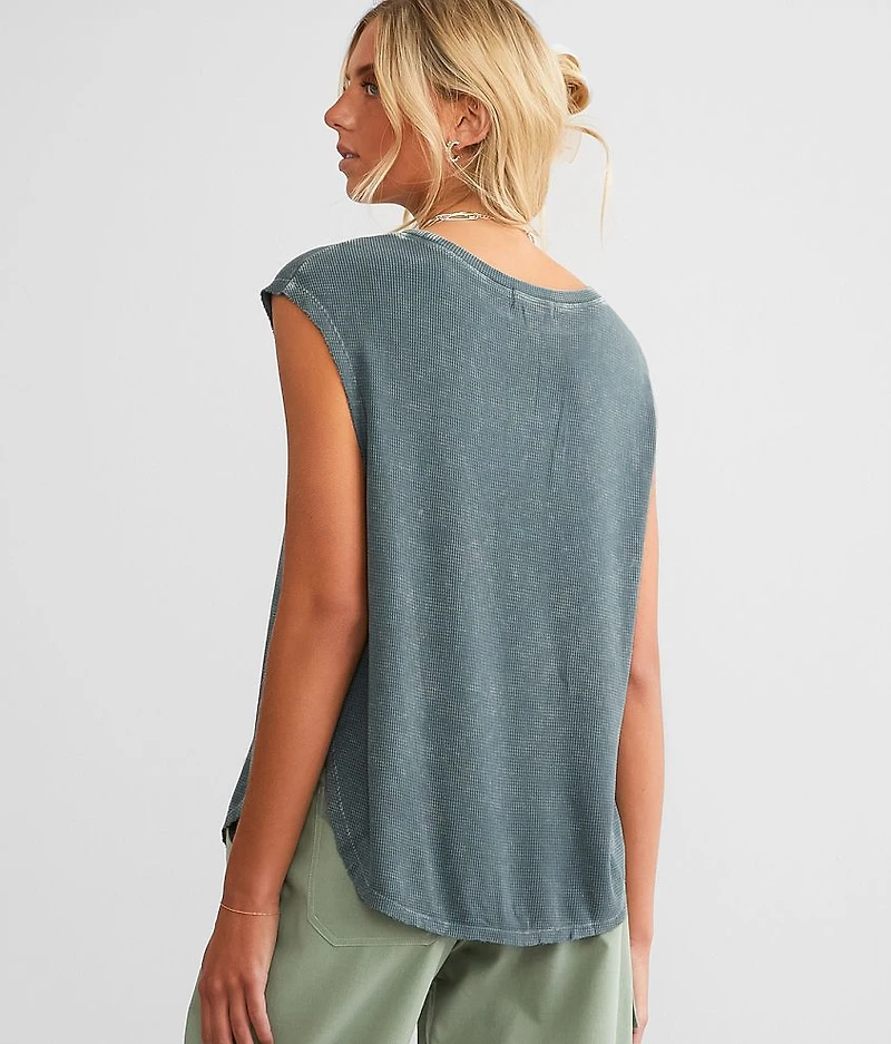 Washed Thermal Tank Top