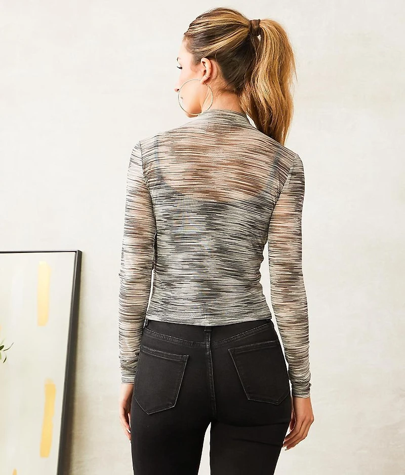 Sheer Space Dye Top