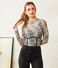 Sheer Space Dye Top