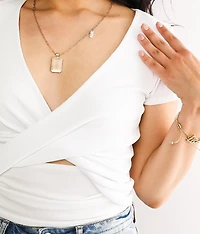 Twisted Surplice Top