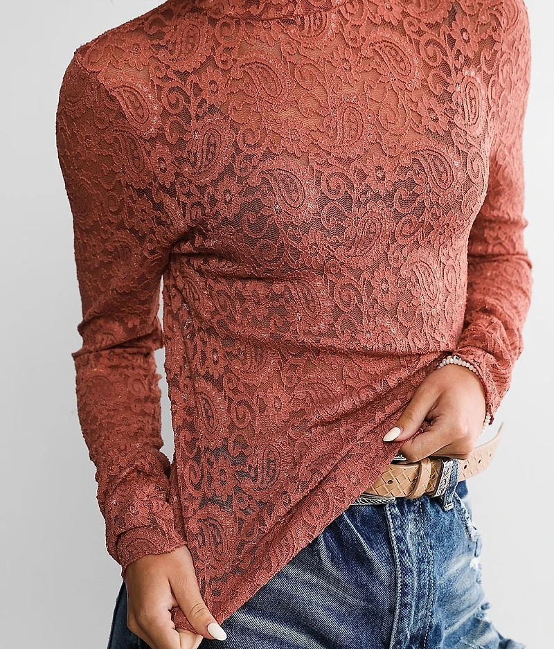 Sheer Lace Top