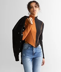 Ribbed Color Block Top