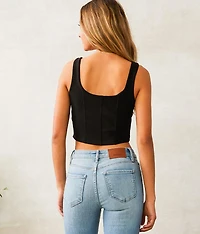 Cropped Corset Tank Top