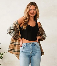 Cropped Corset Tank Top