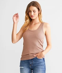 Ribbed Contour Tank Top