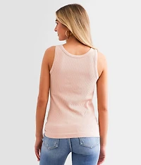 Ribbed Contour Tank Top