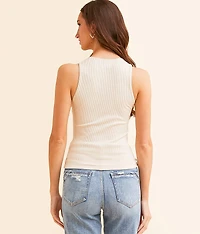 Shaping & Smoothing High Neck Ribbed Tank Top