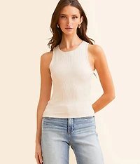 Shaping & Smoothing High Neck Ribbed Tank Top
