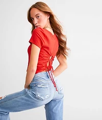 Cinch Tie Back Top
